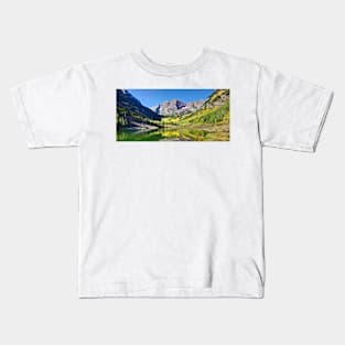 Maroon Bells- Aspen, CO, USA Kids T-Shirt